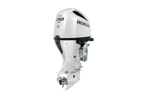 Honda 250hp White Outboard | Remote Mechanical, Electric Start, 25" Shaft | BF250DXRA