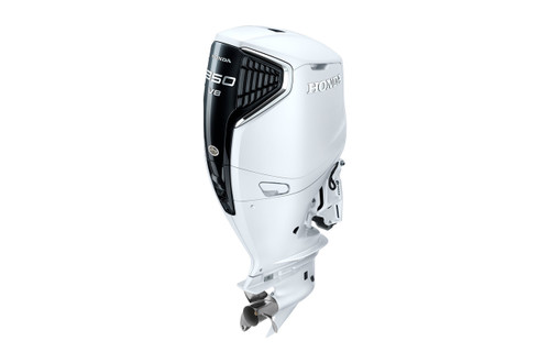 Honda 350hp White iST Outboard | Intelligent Shift and Throttle, Electric Start, 25" Shaft | BF350AXDA