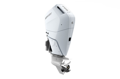 Mercury 400hp White Verado V10 Outboard | Digital Throttle and Shift, Electric Start, 20" Shaft | 400L