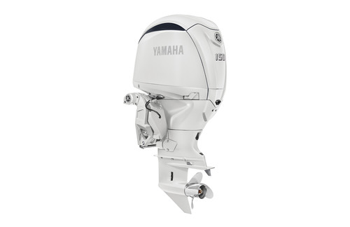 Yamaha 150hp White DEC Outboard | Digital Electronic Controls, 25" Shaft | F150XSA2