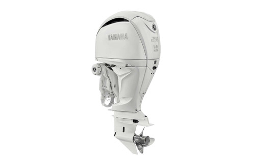 Yamaha 250hp White DEC Outboard | Digital Electronic Controls, 25" Shaft, Counter Rotation | LF250XCB2