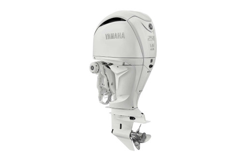 Yamaha 250hp White DEC Outboard | Digital Electronic Controls, 35" Shaft, Counter Rotation | LF250ECB2
