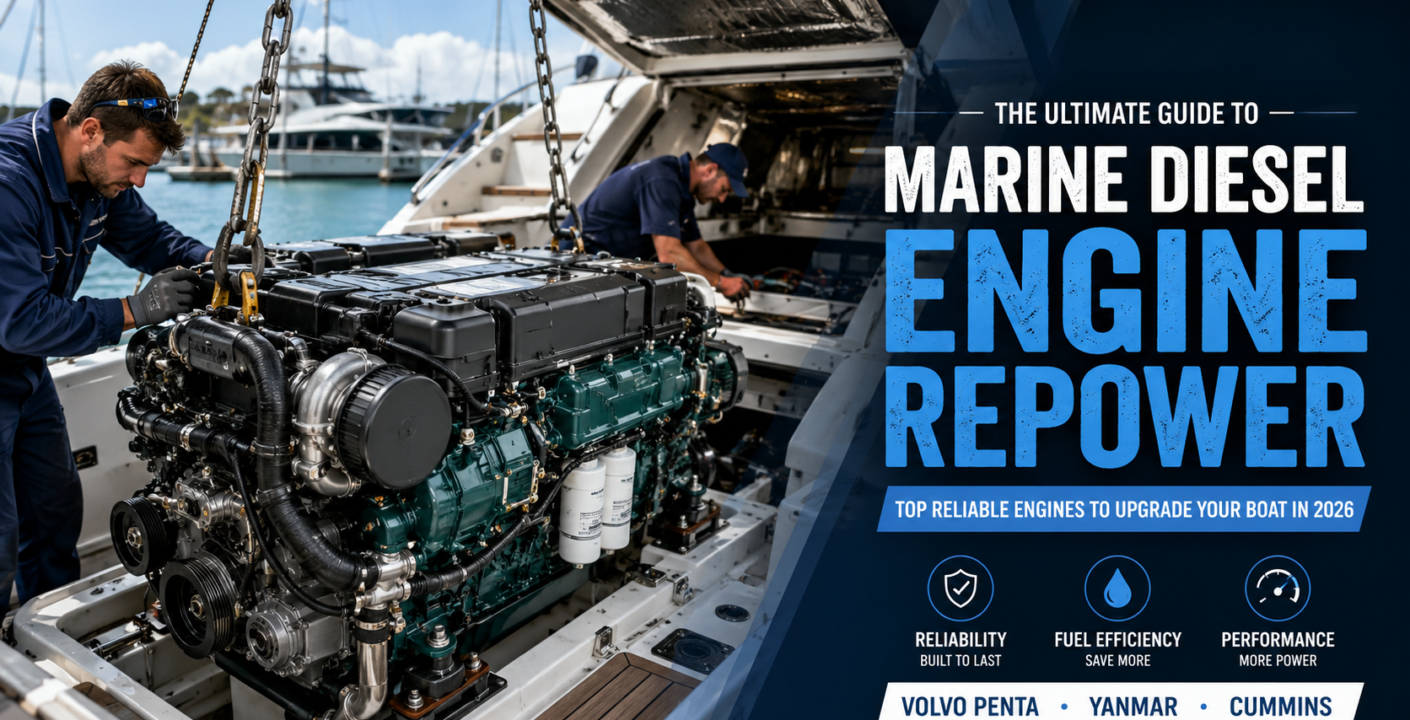 marine diesel engine for repower sale