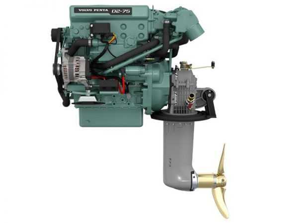 Volvo Penta D2-75 Marine Engine with 150S Saildrive