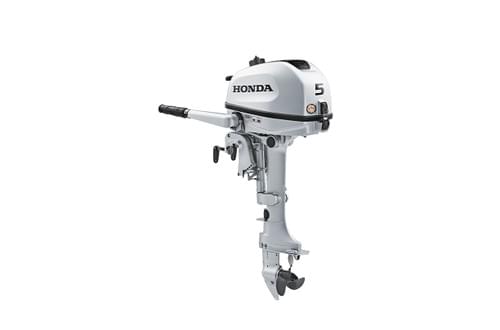 Honda 5hp Portable Outboard | Tiller, Manual Start, 20" Shaft | BF5DHLHNA