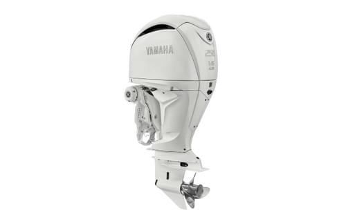 Yamaha 250hp White DEC | Digital Electronic Controls, 25" Shaft, Counter Rotation | LF250XSB2 | 1160 - DEMO