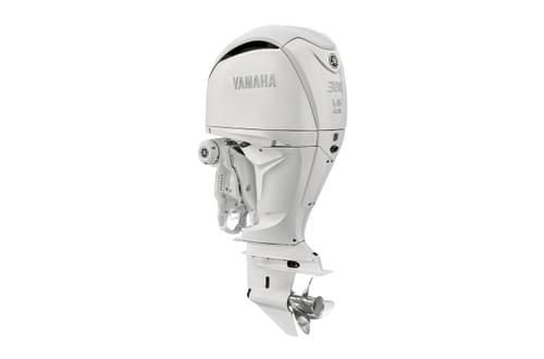 Yamaha 300hp White DEC Outboard | Digital Electronic Controls, 30" Shaft, Counter Rotation | LF300USB2